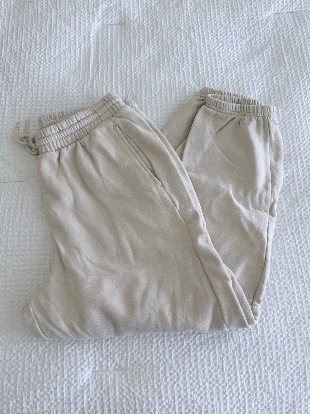 Old Navy SoComfy Cream Drawstring Sweatpants Joggers